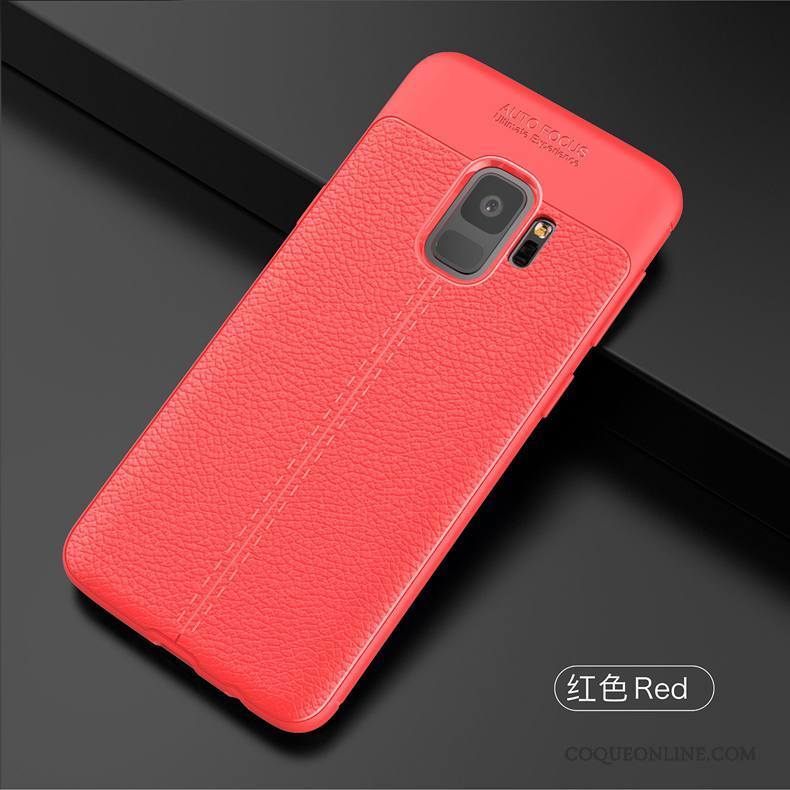 Samsung Galaxy S9 Coque De Téléphone Business Tout Compris Incassable Fluide Doux Rouge Silicone