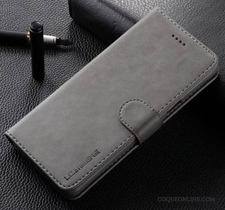 Samsung Galaxy S9+ Coque Fluide Doux Gris Clamshell Incassable Étui Protection Téléphone Portable