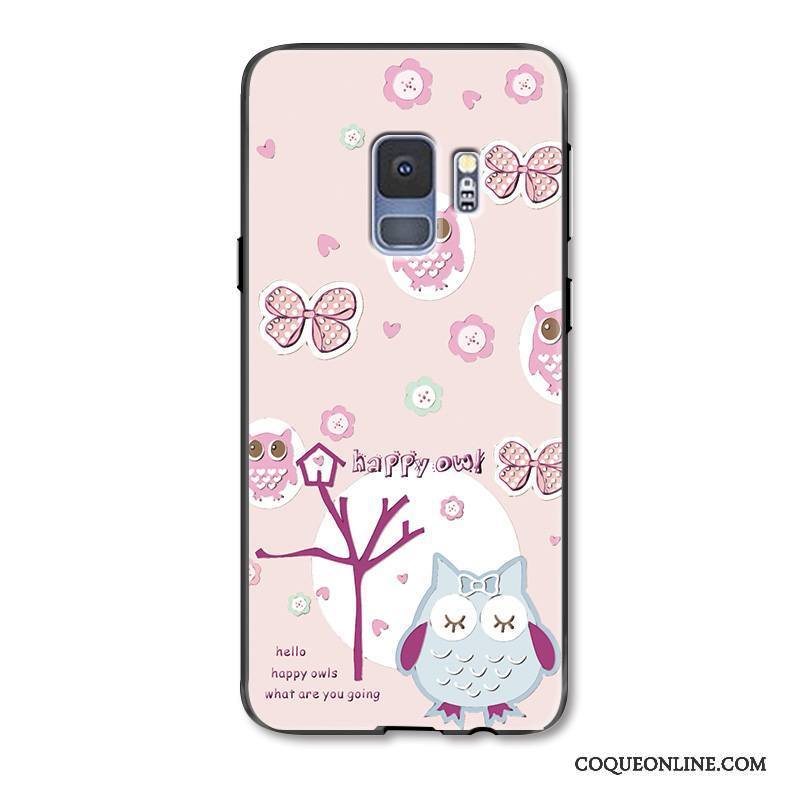 Samsung Galaxy S9+ Coque Nouveau Créatif Charmant Chat Grand Mode Protection