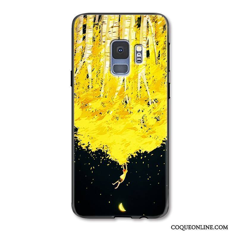 Samsung Galaxy S9+ Coque Tout Compris Gaufrage Incassable Étui Protection Peinture Étoile