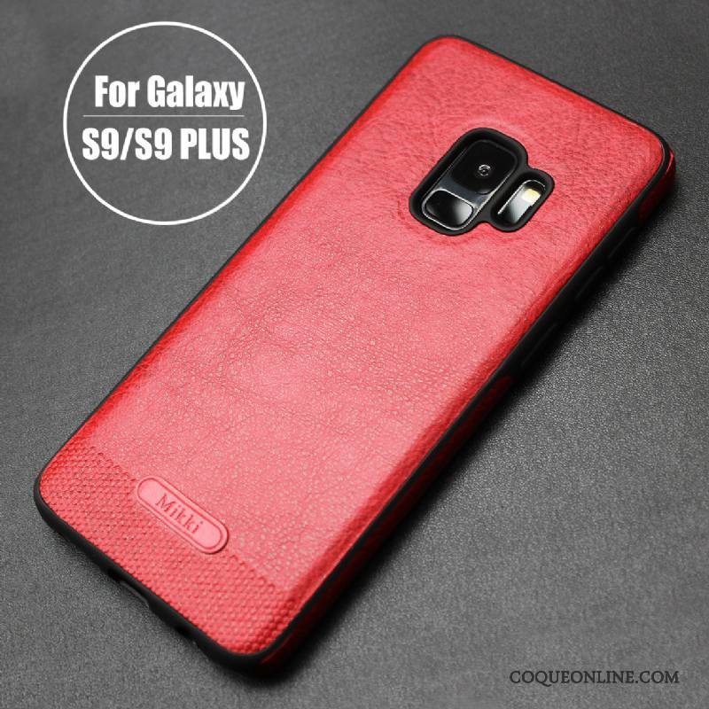 Samsung Galaxy S9+ Coque Étoile Fluide Doux Mode Simple Tout Compris Cuir Étui