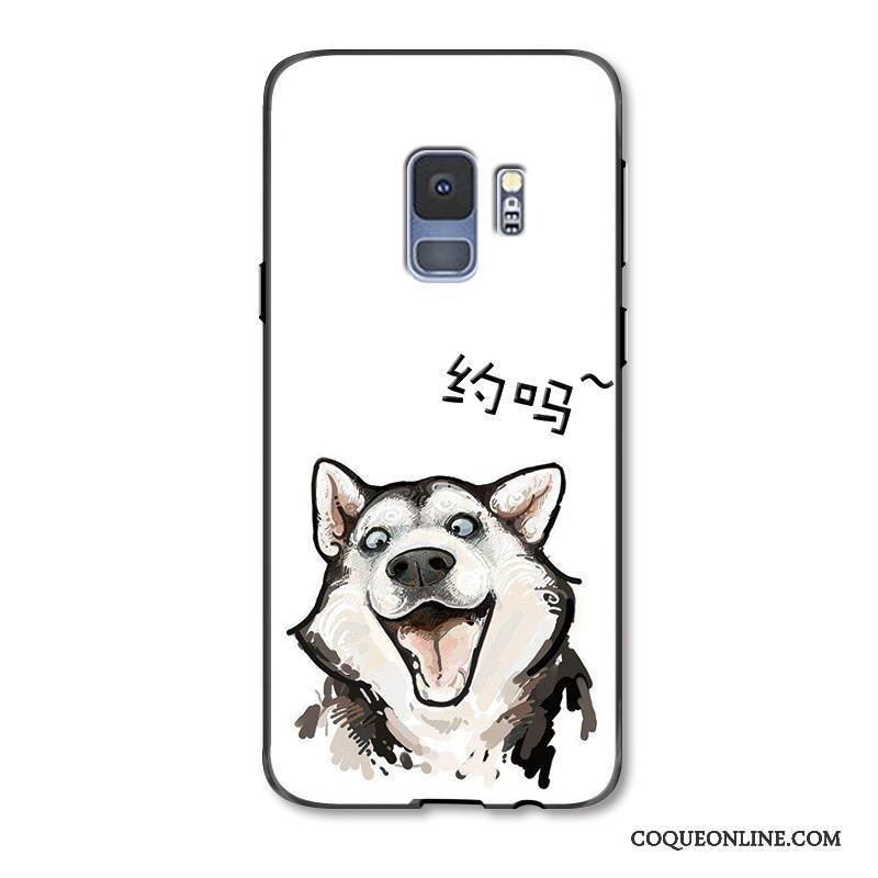 Samsung Galaxy S9 Drôle Coque De Téléphone Amoureux Peinture Blanc Charmant Dessin Animé