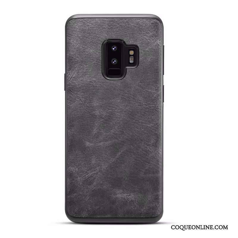 Samsung Galaxy S9 Modèle Fleurie Étui Gris Fluide Doux Coque De Téléphone Difficile Étoile