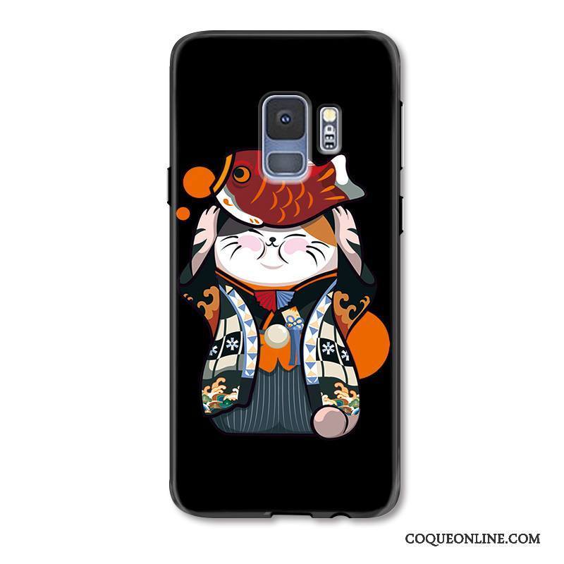 Samsung Galaxy S9 Nouveau De Fête Noir Dessin Animé Richesse Protection Coque De Téléphone