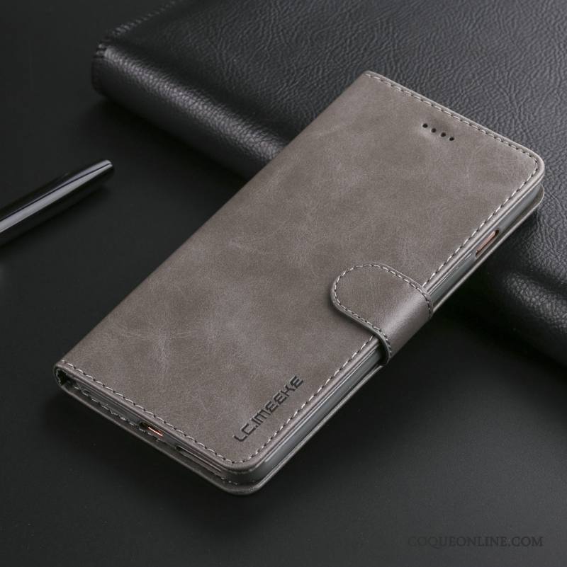 Samsung Galaxy S9 Protection Incassable Gris Housse Fluide Doux Coque Étui En Cuir