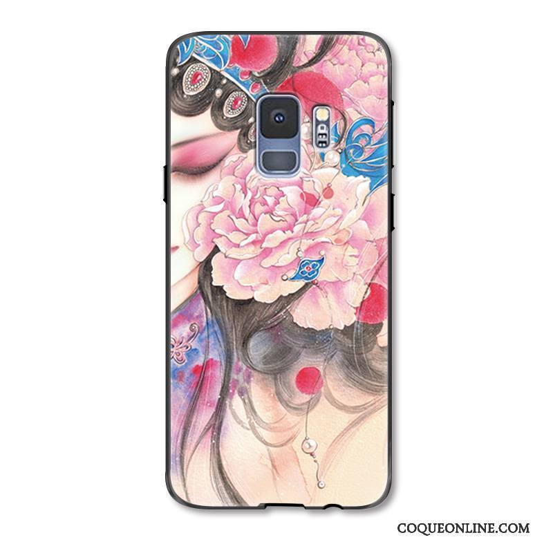 Samsung Galaxy S9 Style Chinois Gaufrage Étui Incassable Protection Coque De Téléphone Étoile