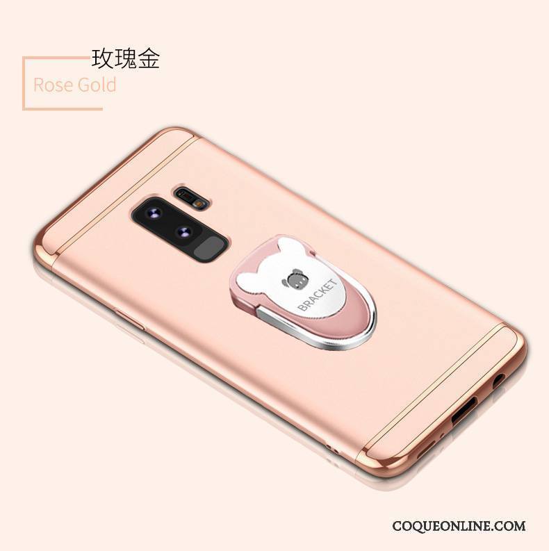 Samsung Galaxy S9+ Tout Compris Incassable Coque Rose Étoile Protection Délavé En Daim