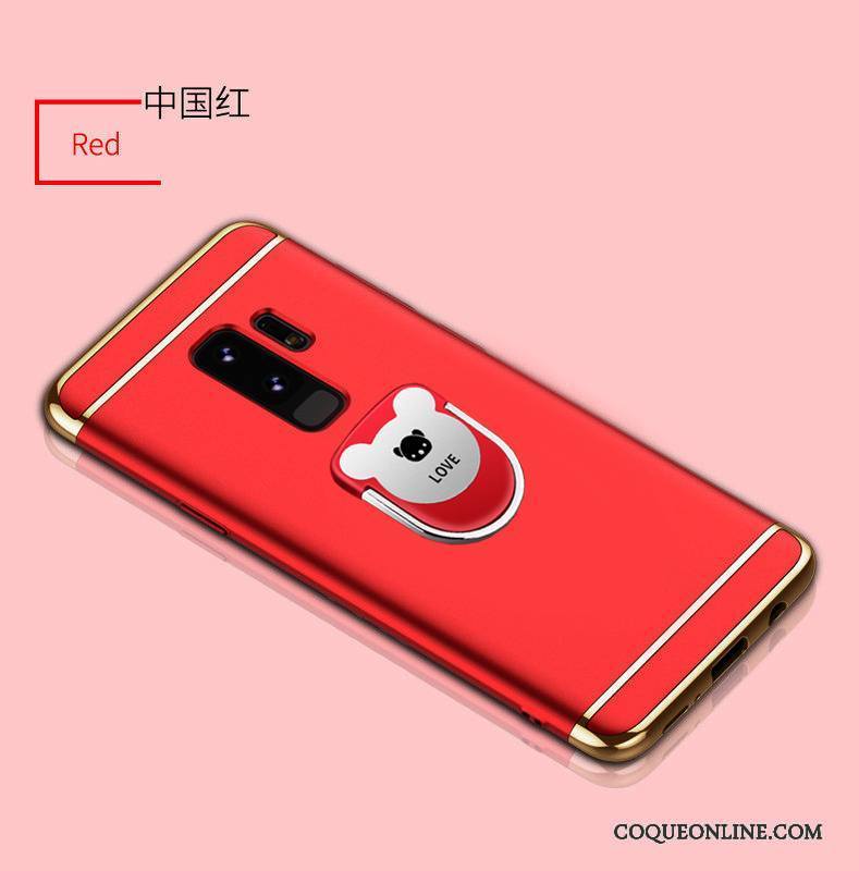 Samsung Galaxy S9 Tout Compris Incassable Marque De Tendance Très Mince Coque De Téléphone Rouge Créatif