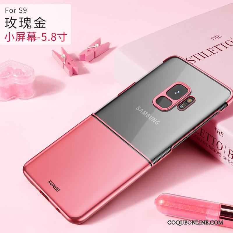 Samsung Galaxy S9 Étoile Tout Compris Rouge Coque De Téléphone Tendance Transparent Silicone