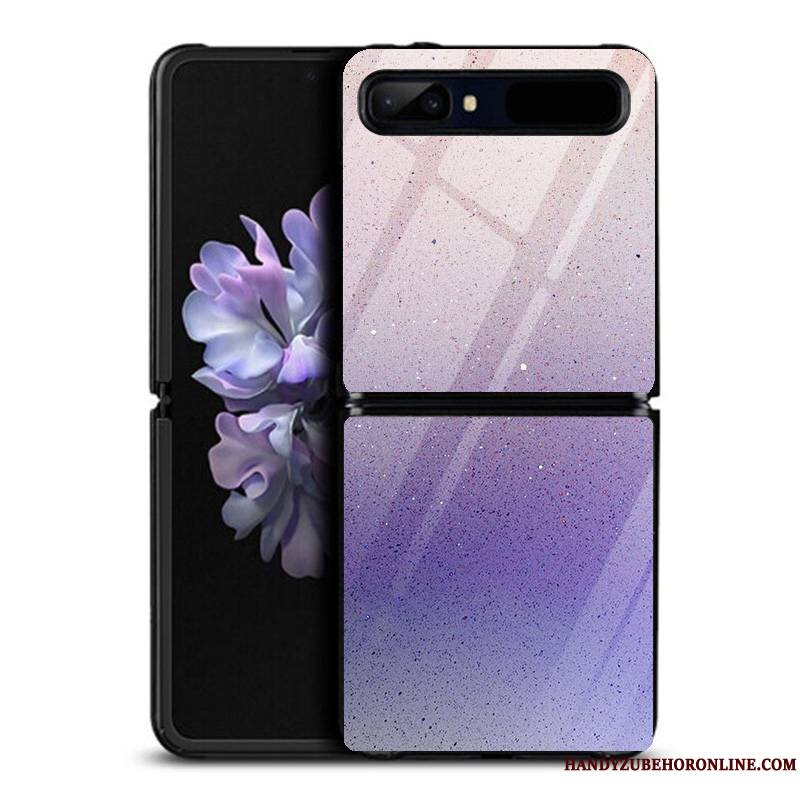 Samsung Z Flip Coque De Téléphone Violet Étoile Créatif Étui Téléphone Portable Plier