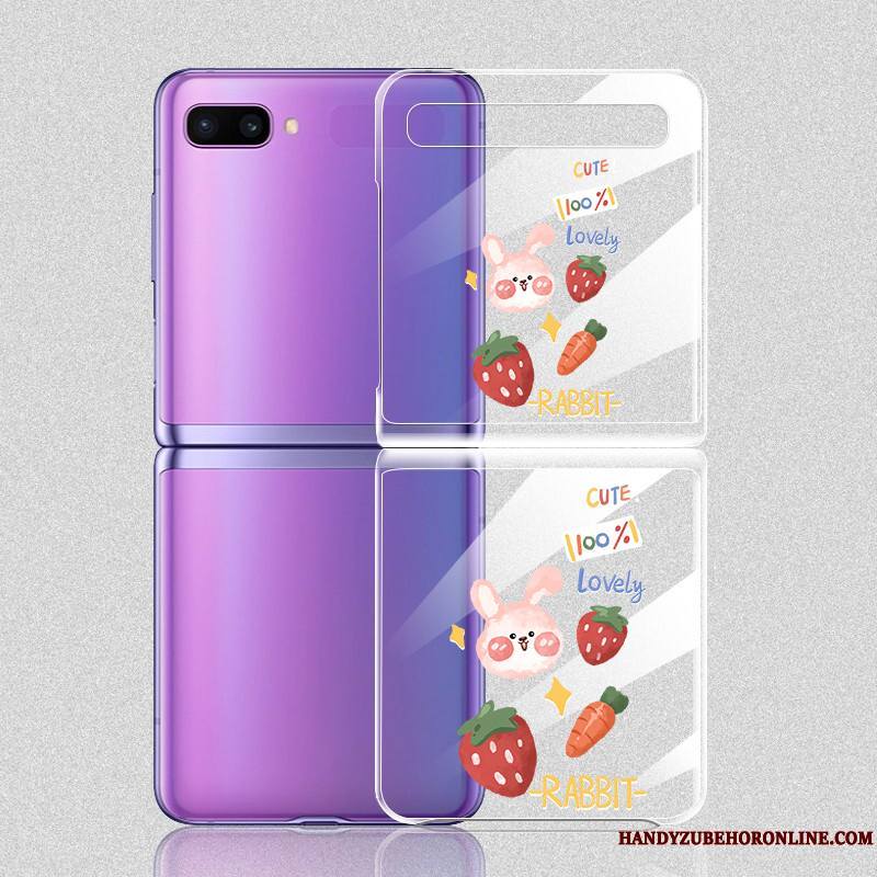 Samsung Z Flip Coque Plier Tout Compris Étui Dessin Animé Téléphone Portable Protection Légères