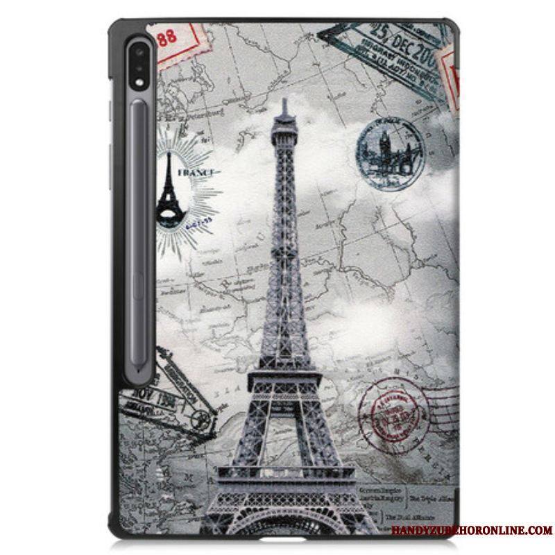 Smart Case Samsung Galaxy Tab S7 FE Tour Eiffel Porte-Stylet