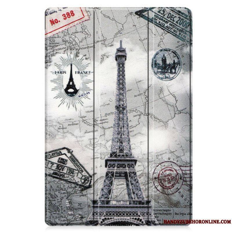 Smart Case Samsung Galaxy Tab S8 Plus / S7 Plus Renforcée Tour Eiffel