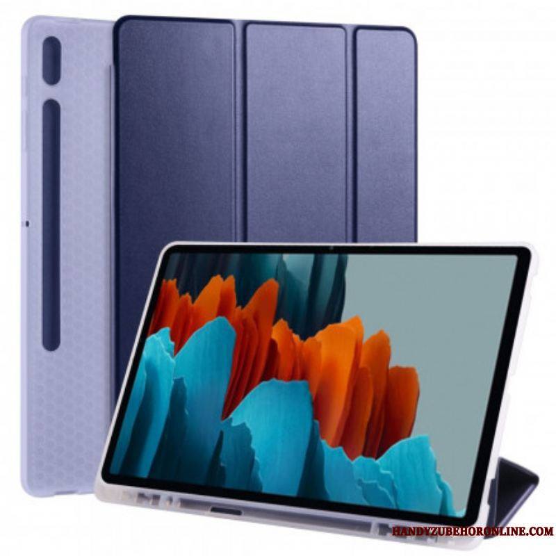 Smart Case Samsung Galaxy Tab S8 Plus / S7 Plus Silicone et Simili Cuir