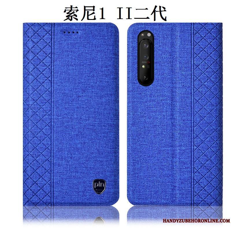 Sony Xperia 1 Ii Protection Étui Housse Incassable Coque De Téléphone Tout Compris Bleu Marin