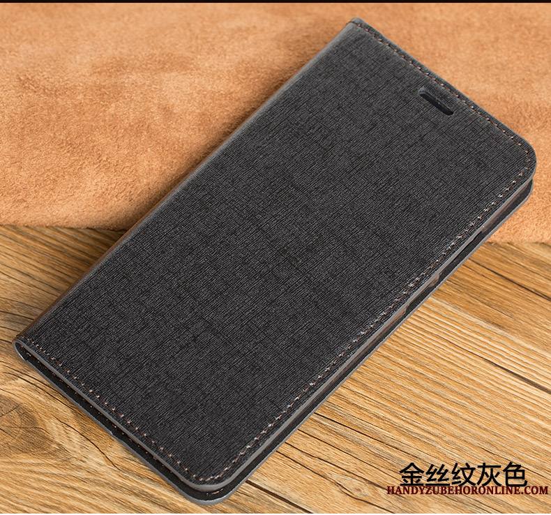 Sony Xperia 1 Luxe Housse Coque De Téléphone Gris Cuir Véritable Tout Compris Étui En Cuir