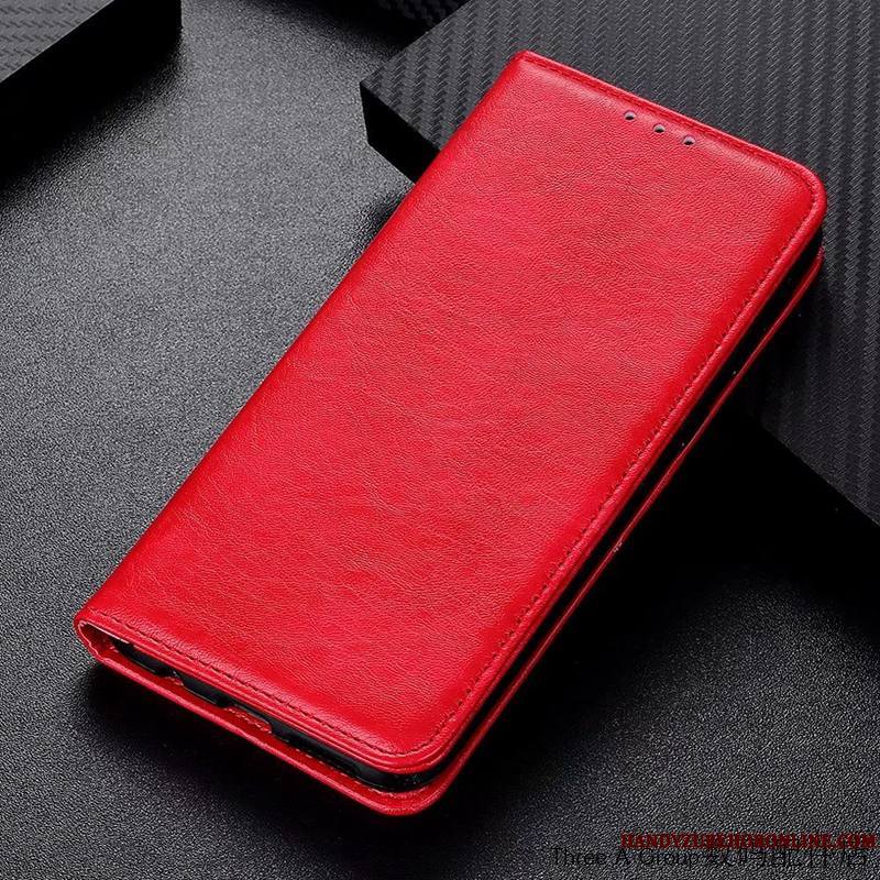 Sony Xperia 10 Ii Incassable Simple Coque De Téléphone Housse Rouge Étui Protection