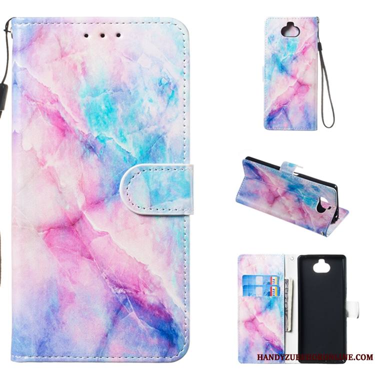 Sony Xperia 10 Plus Étui En Cuir Protection Coque De Téléphone Multicolore Clamshell