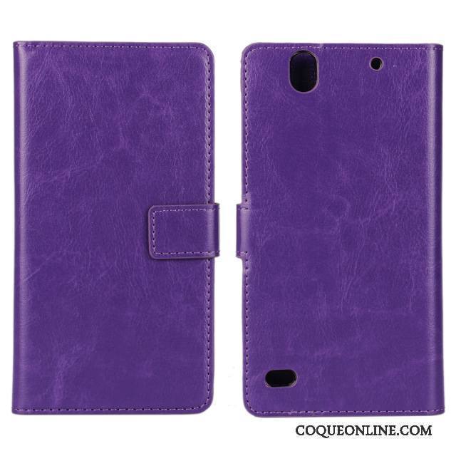 Sony Xperia C4 Téléphone Portable Protection Violet Étui En Cuir Coque De Téléphone