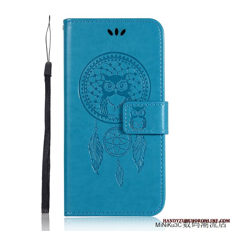 Sony Xperia L3 Coque Charmant Incassable Housse Étui Vent Bleu Protection