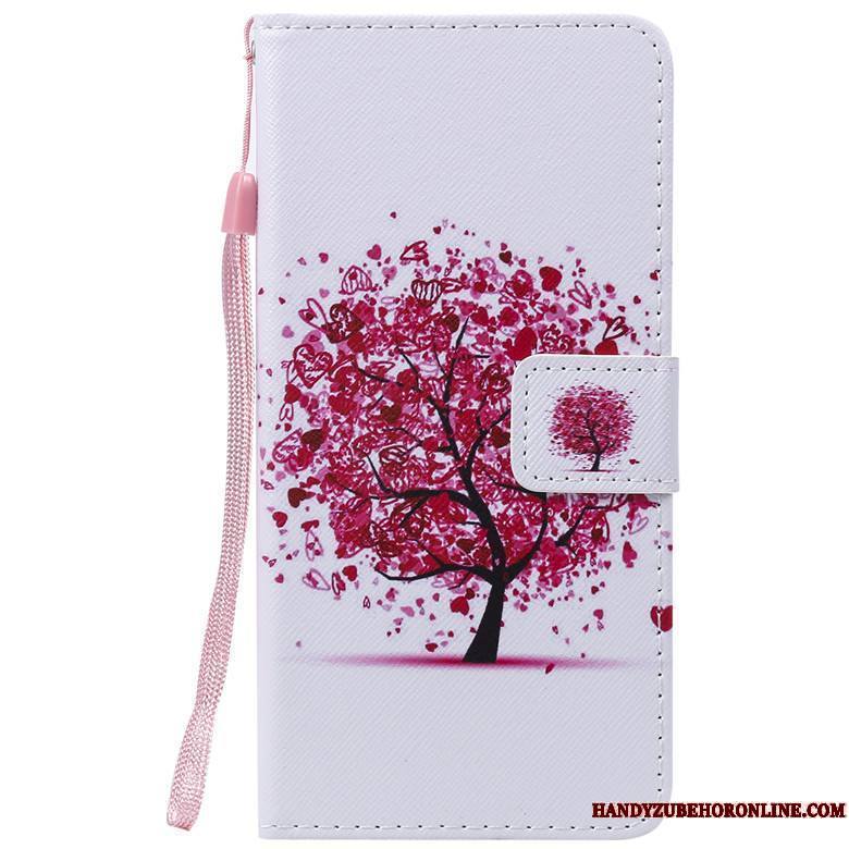 Sony Xperia L3 Protection Blanc Peinture Housse Coque De Téléphone Étui En Cuir Dessin Animé