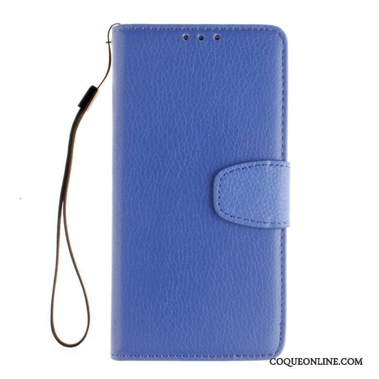 Sony Xperia M5 Dual Housse Protection Étui En Cuir Coque De Téléphone Bleu Fluide Doux Incassable