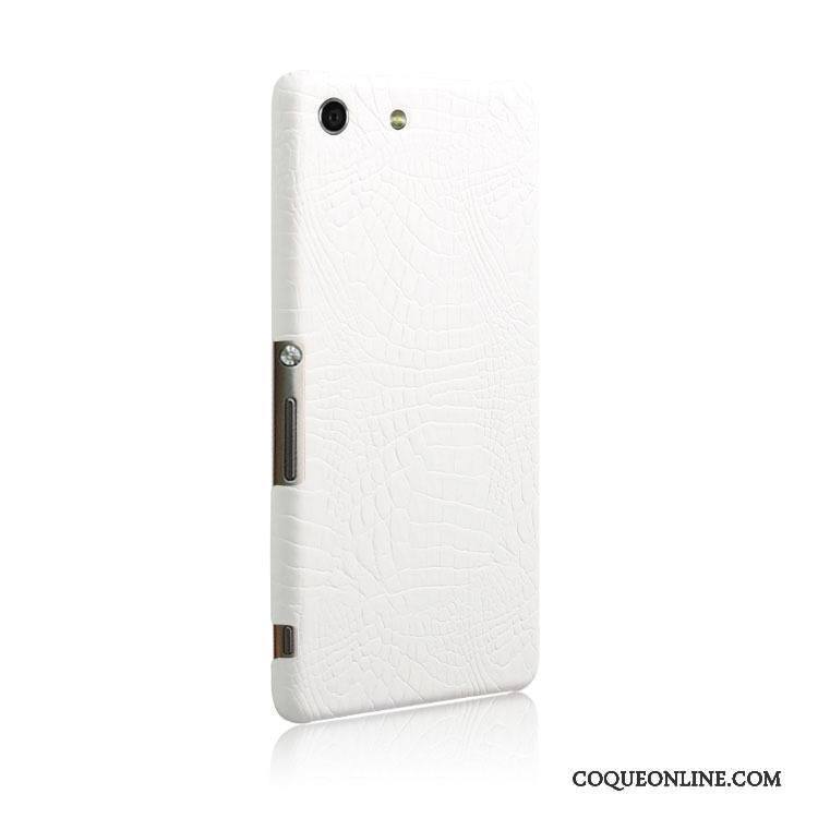 Sony Xperia M5 Dual Protection Crocodile Modèle Blanc Cuir Coque De Téléphone Étui En Cuir Nouveau