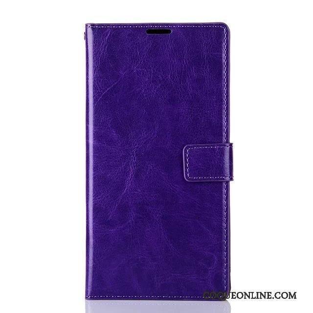 Sony Xperia T2 Protection Étui Violet Étui En Cuir Téléphone Portable Foncé Coque De Téléphone