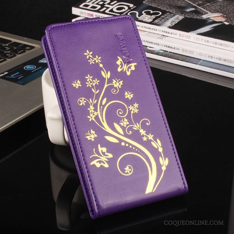 Sony Xperia X Compact Foncé Violet Coque Protection Modèle Fleurie Étui En Cuir Téléphone Portable