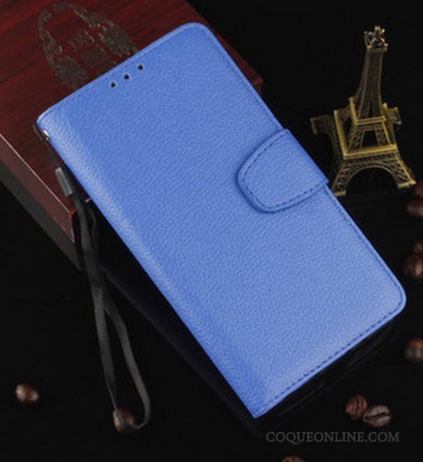 Sony Xperia X Coque De Téléphone Bleu Étui En Cuir Pour Fluide Doux Housse Protection