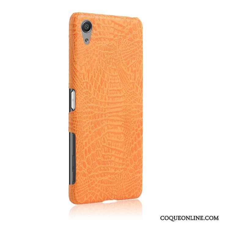 Sony Xperia X Performance Protection Étui Vintage Coque De Téléphone Pour Orange Crocodile