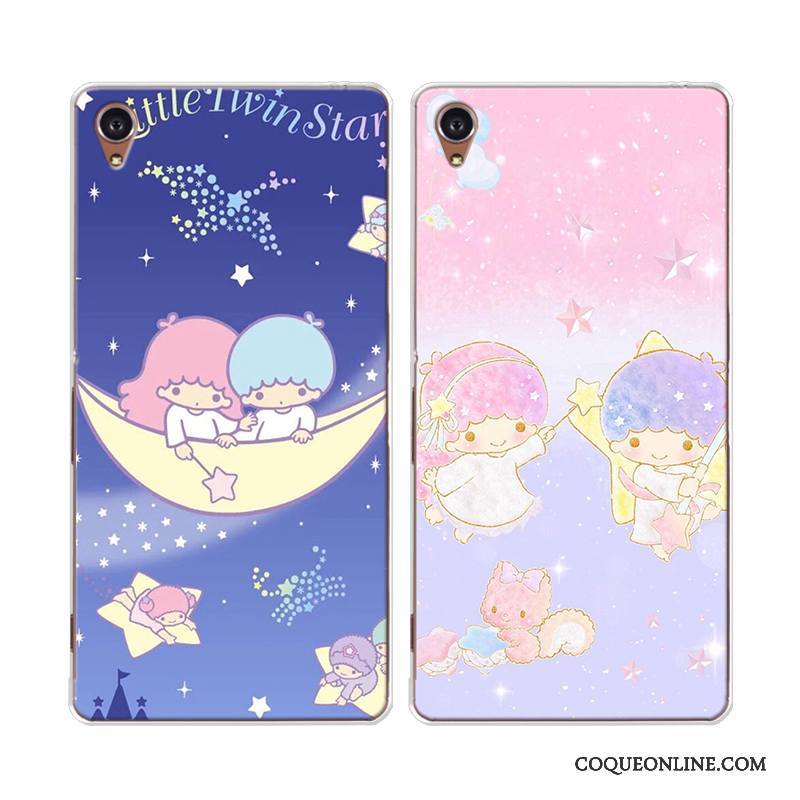 Sony Xperia Xa Charmant Fluide Doux Coque De Téléphone Bleu Dessin Animé Étoile Incassable