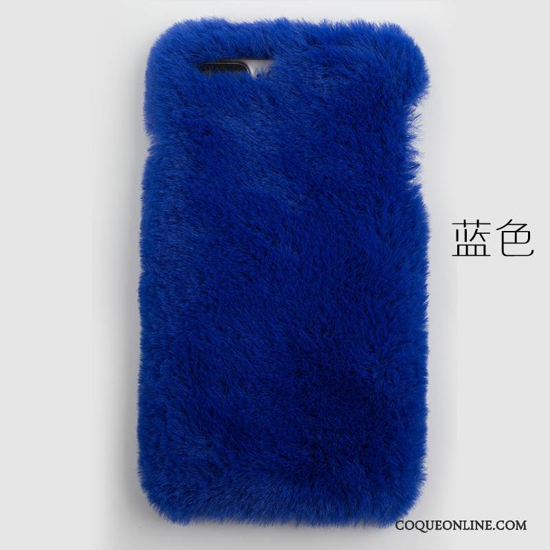 Sony Xperia Xa Velours Protection Incassable Bleu Couvercle Arrière Coque De Téléphone Peluche