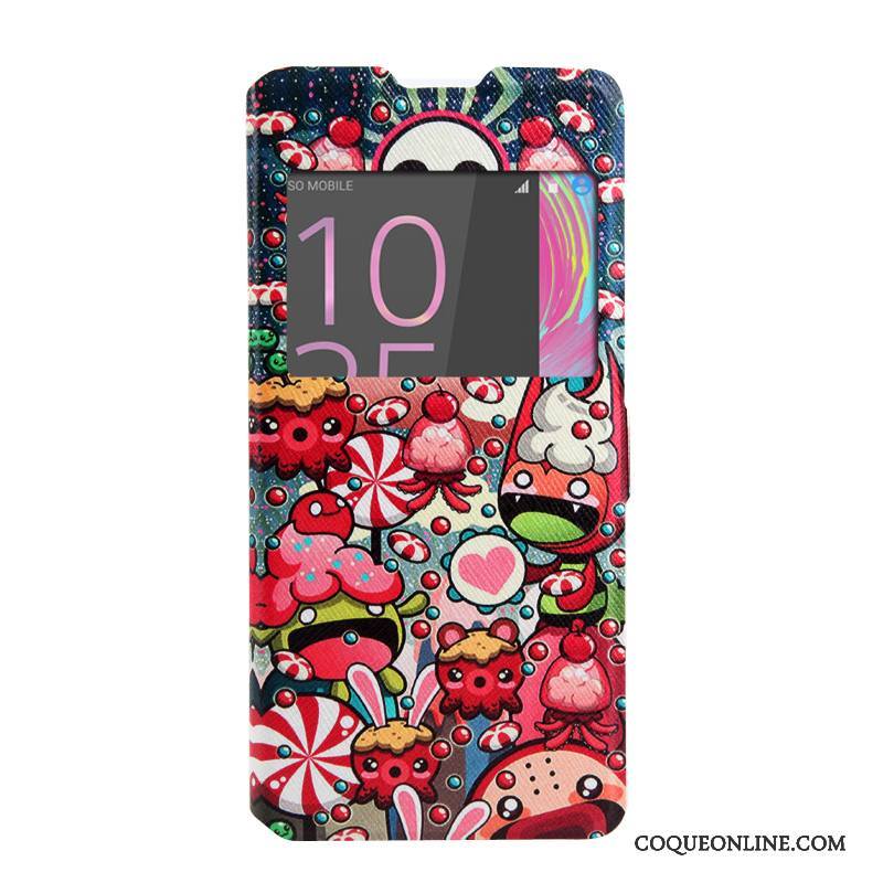 Sony Xperia Xa Windows Peinture Téléphone Portable Coque Étui Protection Dessin Animé