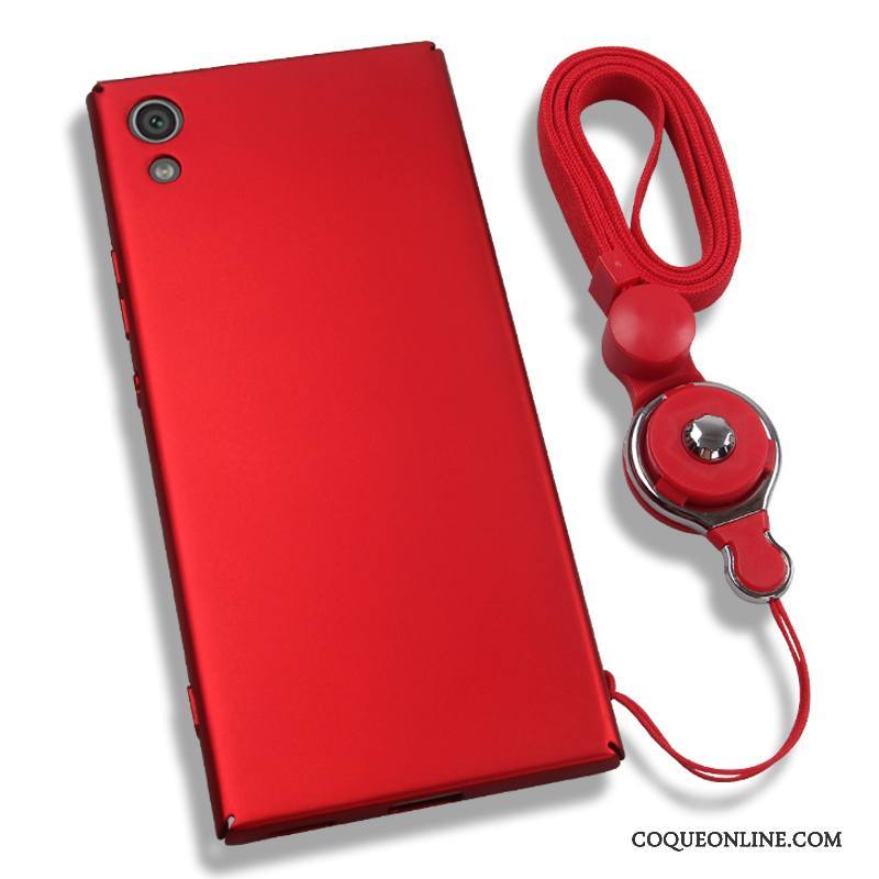 Sony Xperia Xa1 Rouge Étui Coque De Téléphone Protection Ornements Suspendus