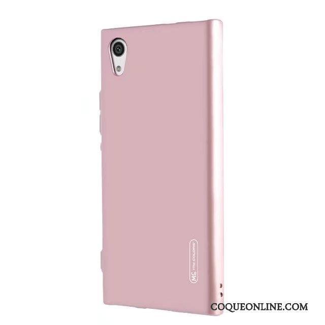 Sony Xperia Xa1 Ultra Silicone Fluide Doux Coque De Téléphone Incassable Très Mince Téléphone Portable Rose