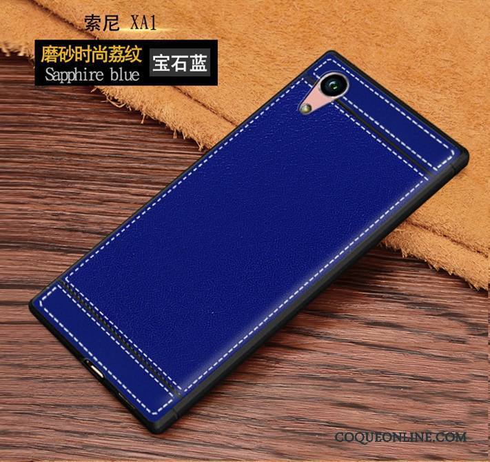 Sony Xperia Xa1 Ultra Téléphone Portable Incassable Tout Compris Bleu Étui Coque De Téléphone Silicone