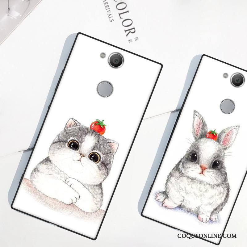 Sony Xperia Xa2 Coque De Téléphone Étui Créatif Fluide Doux Délavé En Daim Tout Compris Tendance