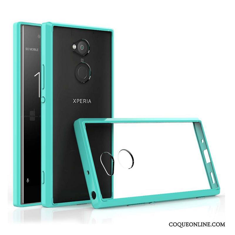 Sony Xperia Xa2 Ultra Personnalité Incassable Border Étui Protection Vert Coque De Téléphone