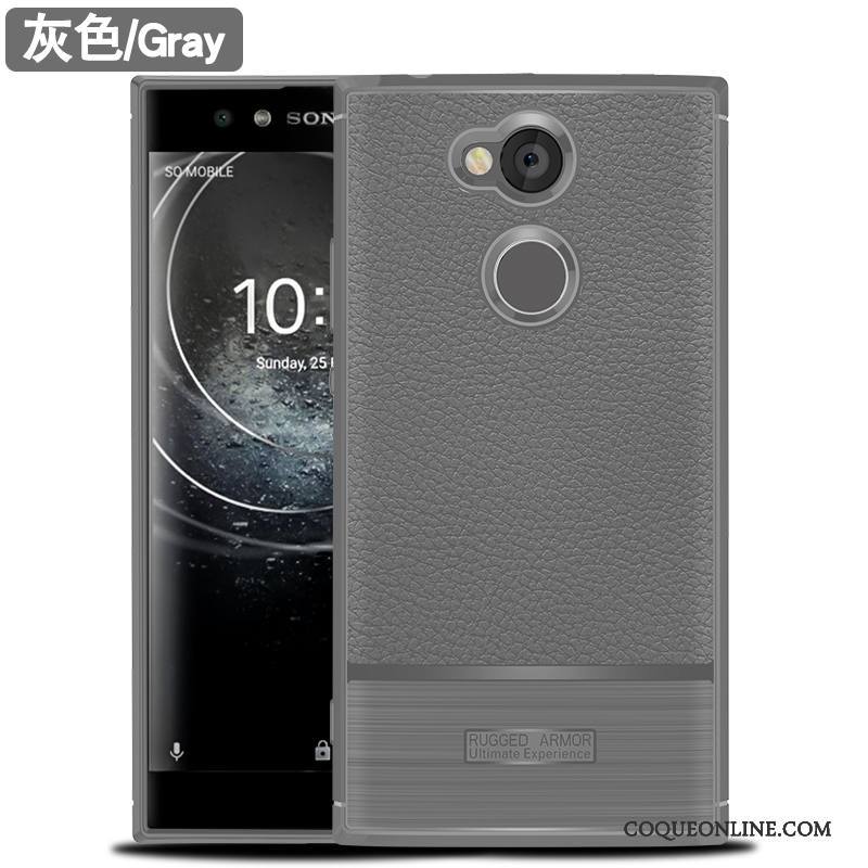 Sony Xperia Xa2 Ultra Protection Étui Incassable Silicone Coque De Téléphone Gris Fluide Doux