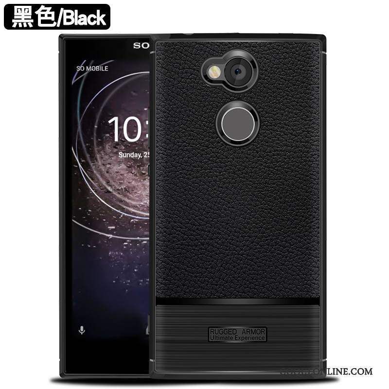 Sony Xperia Xa2 Étui Silicone Noir Protection Coque De Téléphone Fluide Doux Incassable