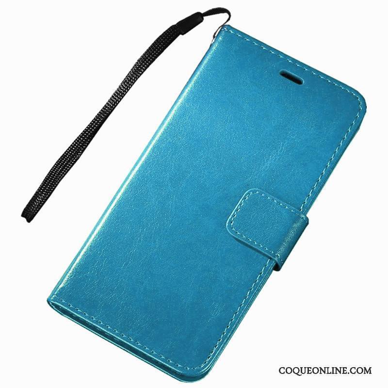 Sony Xperia Xz Housse Étui En Cuir Bleu Téléphone Portable Coque De Téléphone Protection Portefeuille