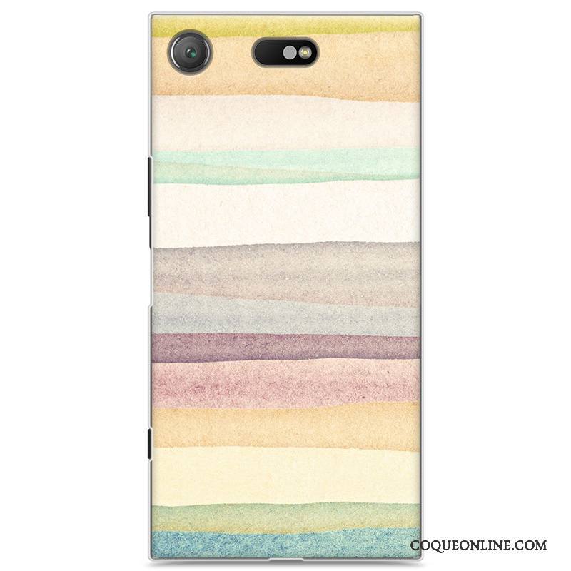 Sony Xperia Xz1 Compact Coque De Téléphone Incassable Étui Protection Multicolore Peinture