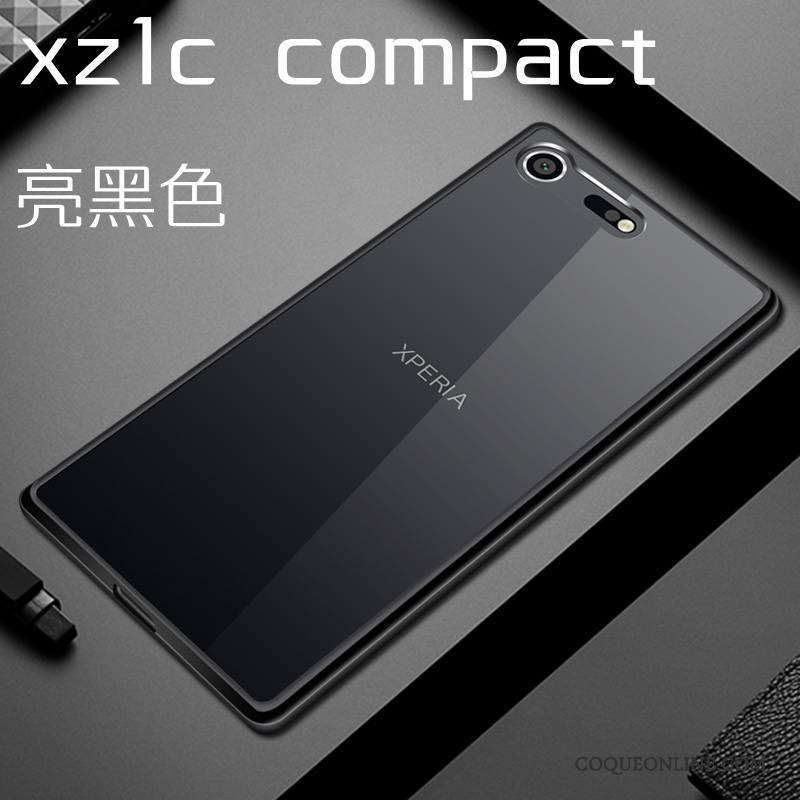 Sony Xperia Xz1 Compact Coque Noir De Téléphone Protection Étui Transparent Difficile