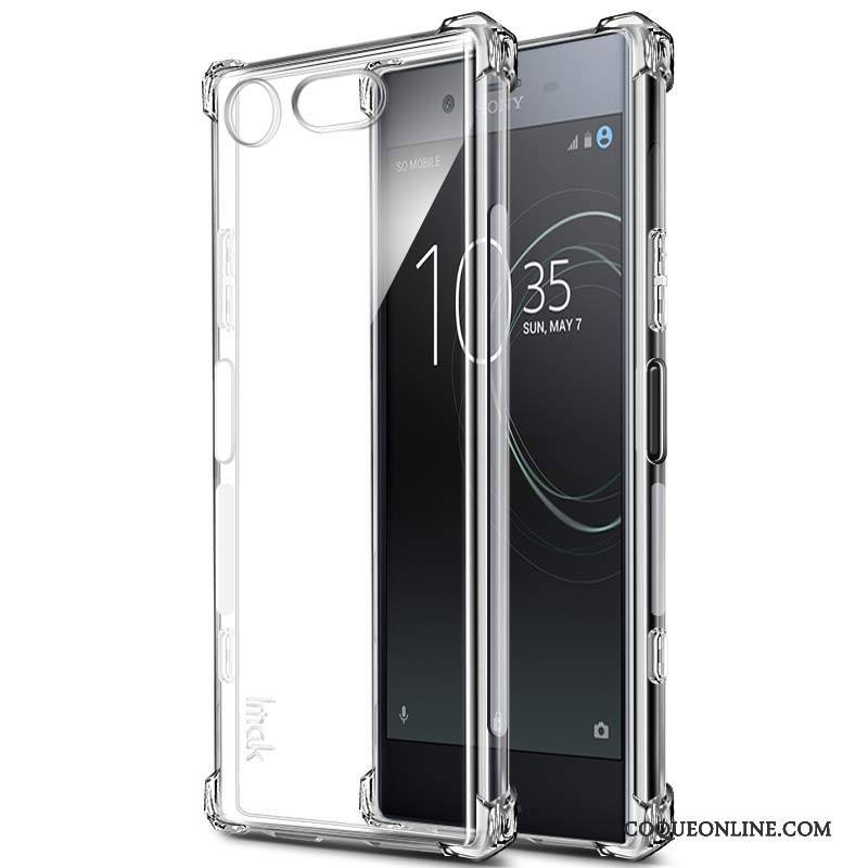 Sony Xperia Xz1 Compact Fluide Doux Protection Étui Transparent Coque De Téléphone Incassable Tout Compris