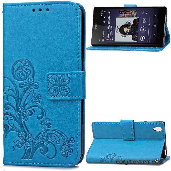 Sony Xperia Z2 Coque De Téléphone Téléphone Portable En Relief Étui Protection Incassable Bleu