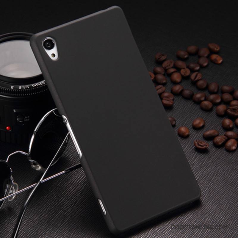 Sony Xperia Z3+ Coque De Téléphone Étui Difficile Délavé En Daim Protection Noir