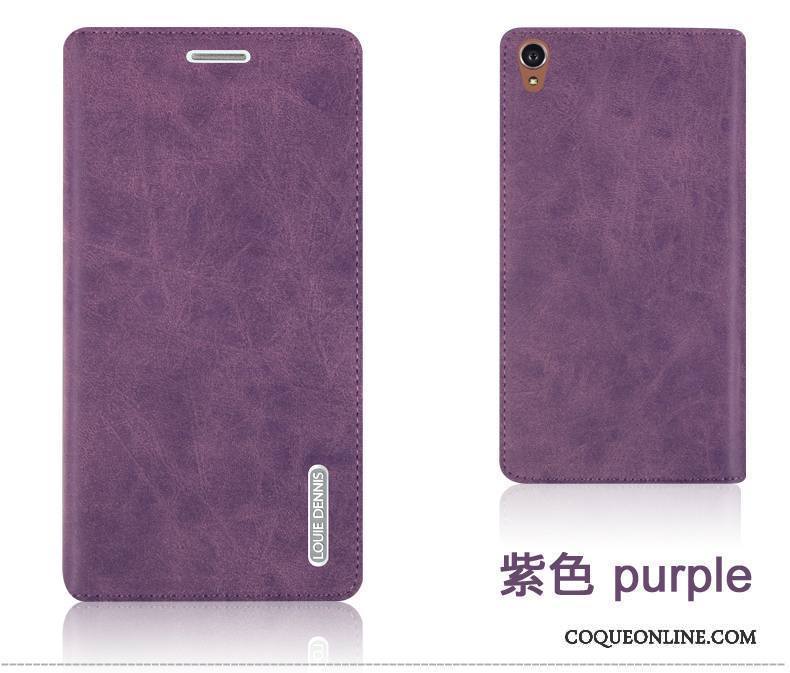 Sony Xperia Z3 Violet Coque Étui En Cuir Téléphone Portable Couvercle Arrière De Téléphone Protection