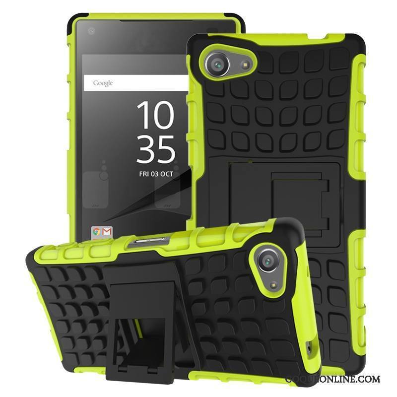 Sony Xperia Z5 Compact Fluide Doux Incassable Étui Coque De Téléphone Tout Compris Support Vert