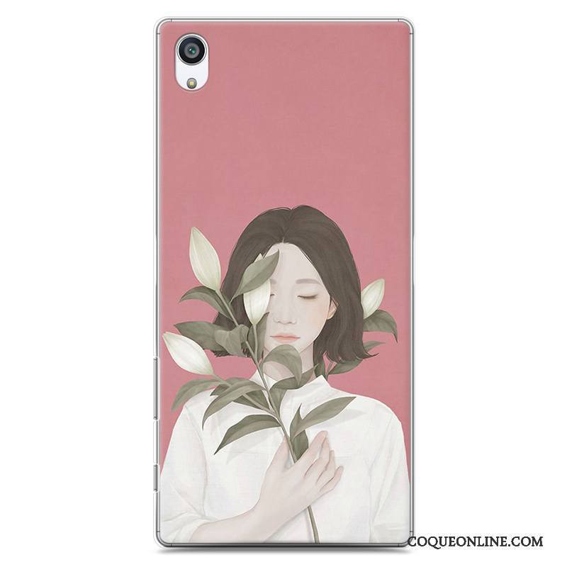 Sony Xperia Z5 Coque De Téléphone Peinture Difficile Rouge Protection Étui Art